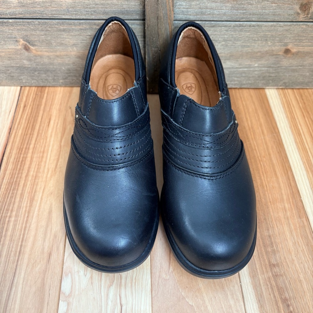 ARIAT #10002368 WOMEN'S STEEL SAFETY TOE BLACK CLOG Sz 7C 7 Wide - Picture 4 of 14